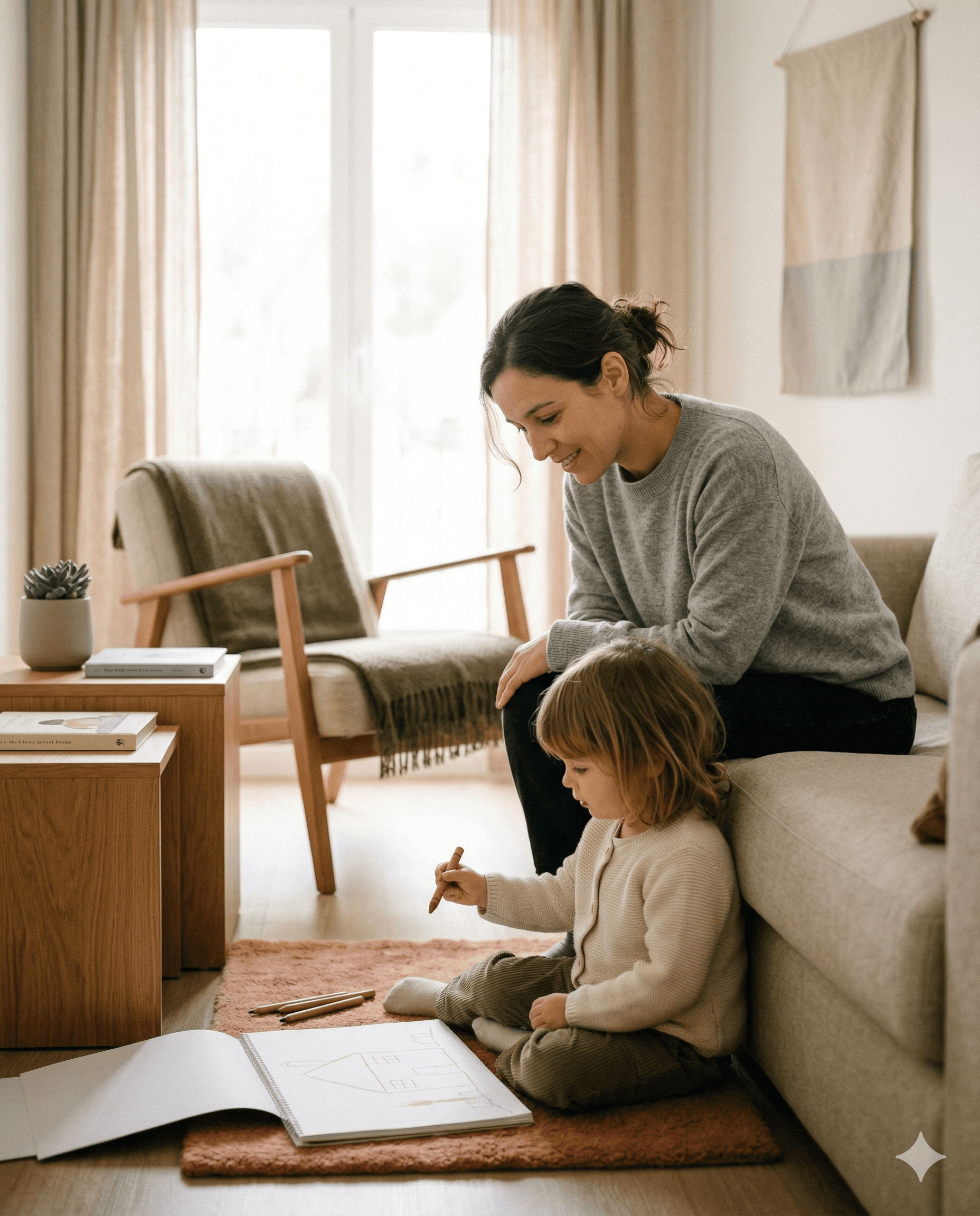 Consulta infantil com enquadramento terapêutico acolhedor.